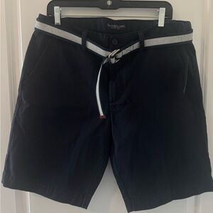 U.S. Polo Assn. Dark Blue Shorts with White Belt